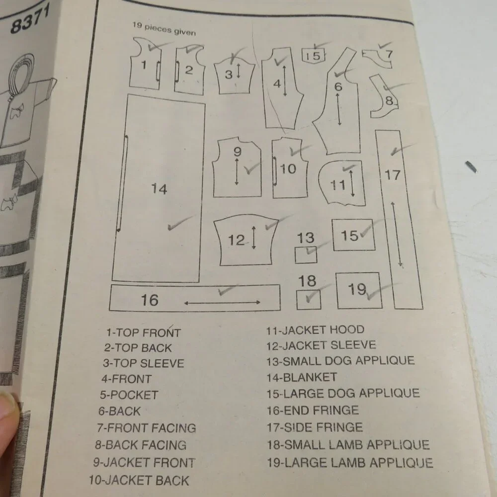 Simplicity 8371 Clothing Sewing Pattern NB- 18mts UNCUT Overalls, Jacket etc